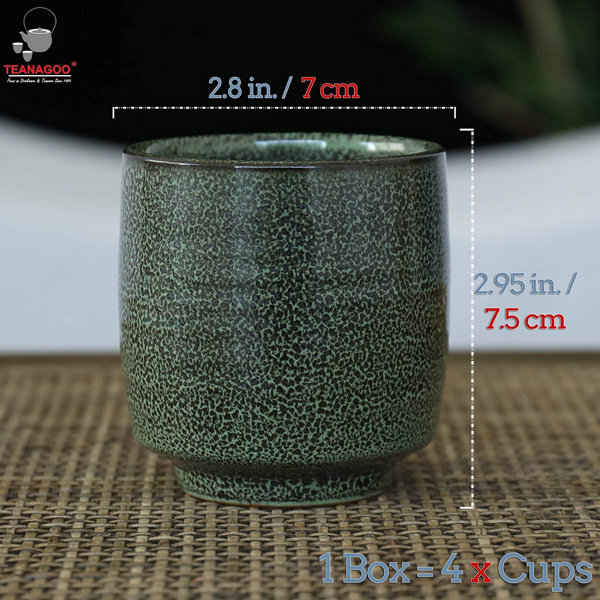 ZWISSLIV Ceramic Japanese Tea Cup For W06, 5.8 Oz / 175 Ml, Tenmoku